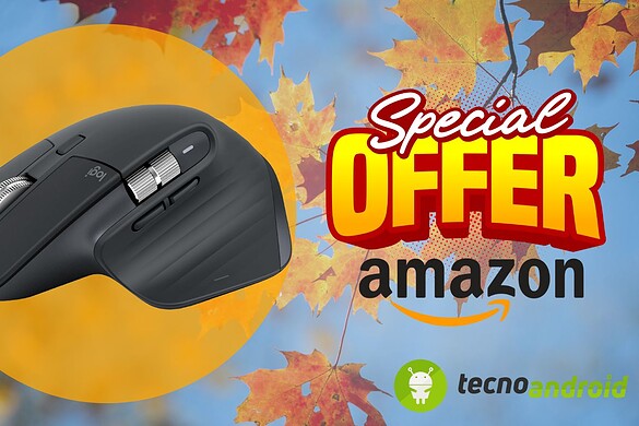 Amazon: MX Master 3S mouse wireless superergonomico in OFFERTA