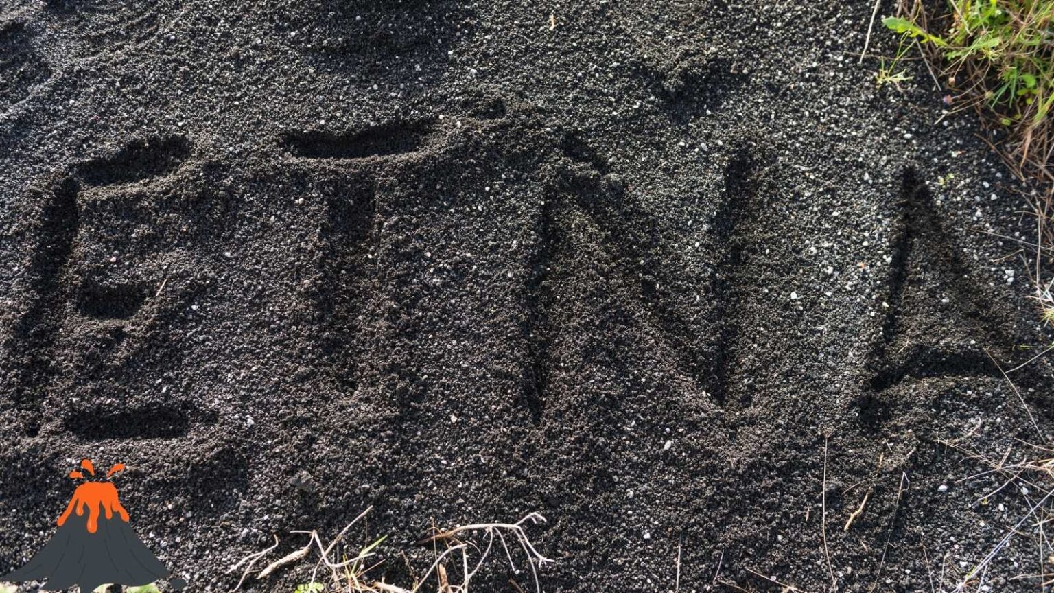 La cenere dell'Etna come inchiostro