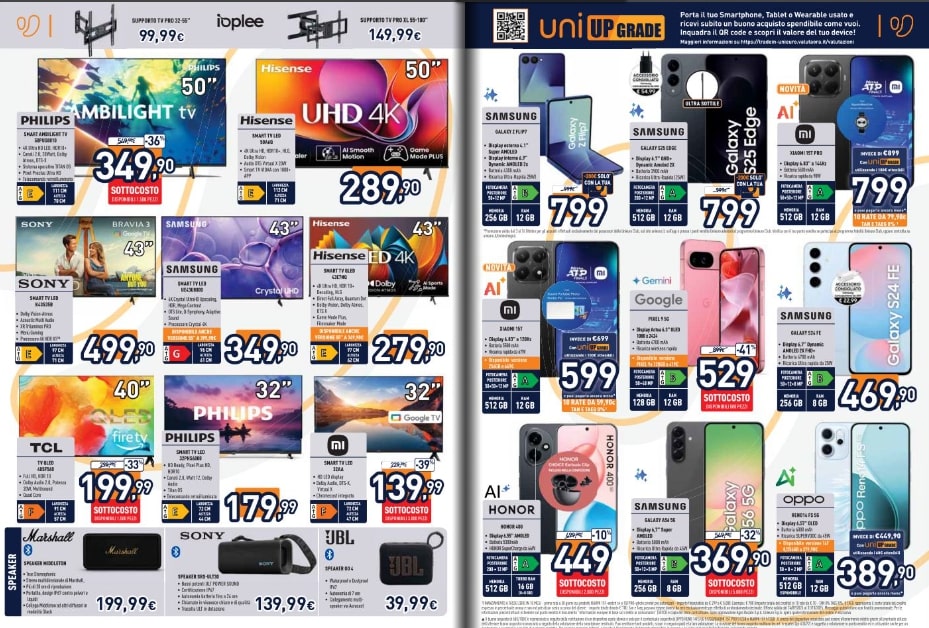 Screenshot unieuro sottocosto ottobre