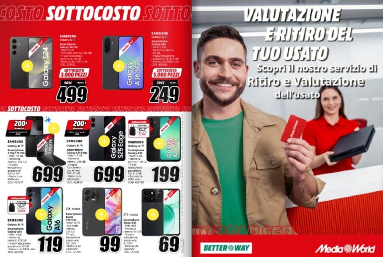 mediaworld - caratteristiche MediaWorld: sconti speciali per un SOTTOCOSTO UNICO