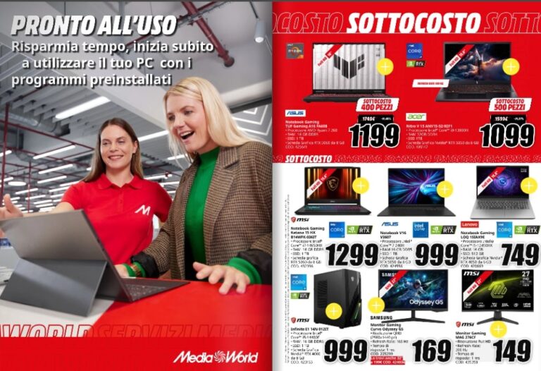 mediaworld - specifiche MediaWorld: sconti speciali per un SOTTOCOSTO UNICO