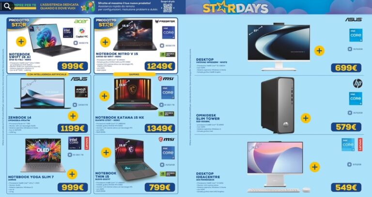 euronics - specifiche Screenshot