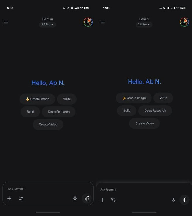 Screenshot alle Google Gemini 1