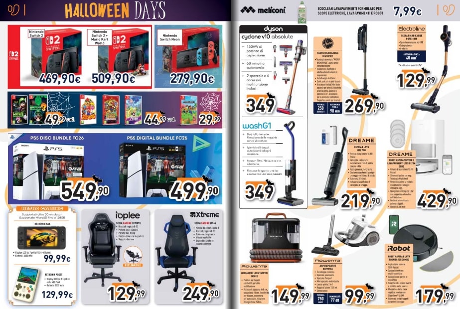 Screenshot halloween offerte unieuro