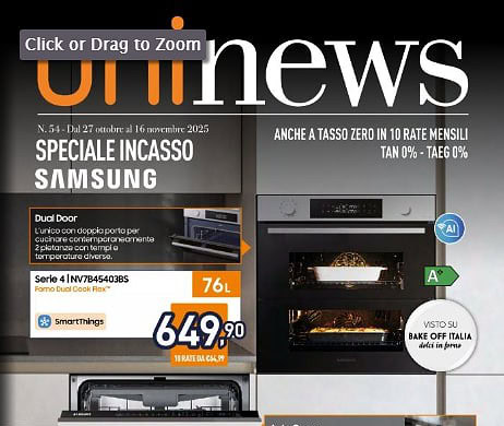 Unieuro: nuovo volantino elettrodomestici pieno di offerte