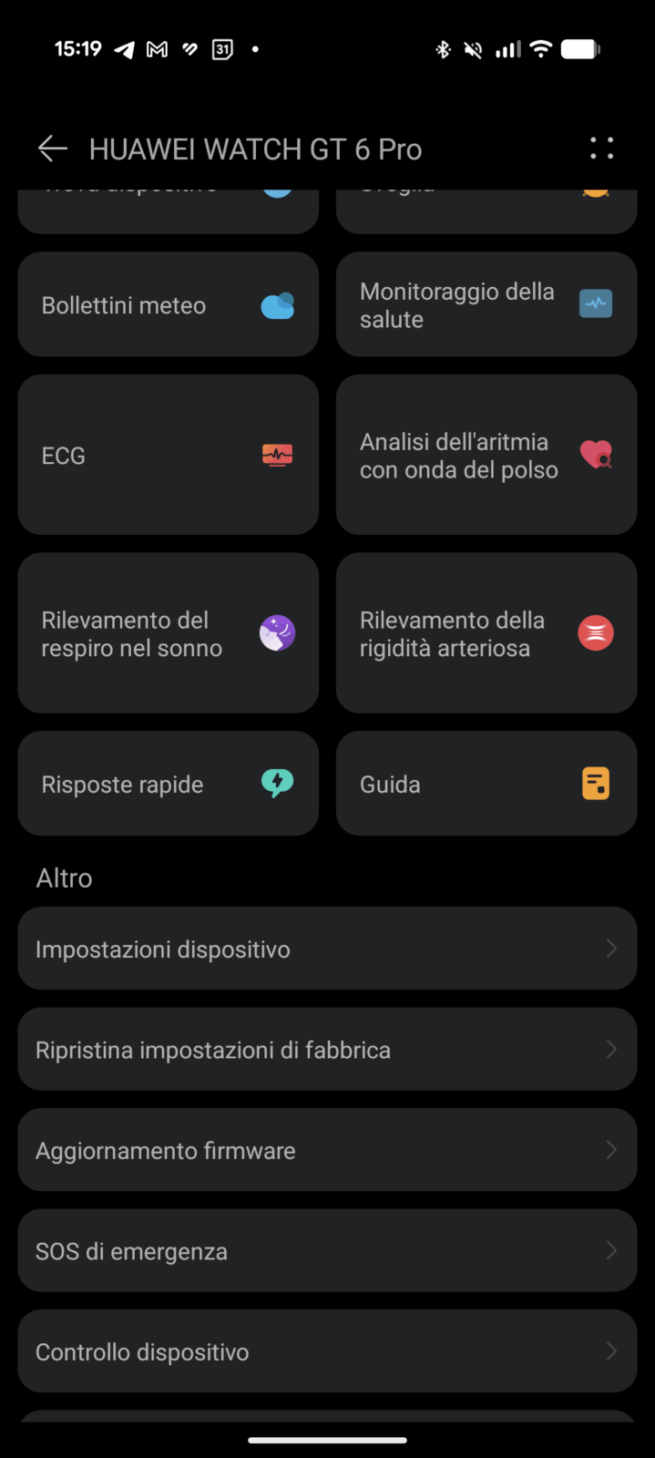 Huawei GT 6 Pro - utilizzo Screenshot