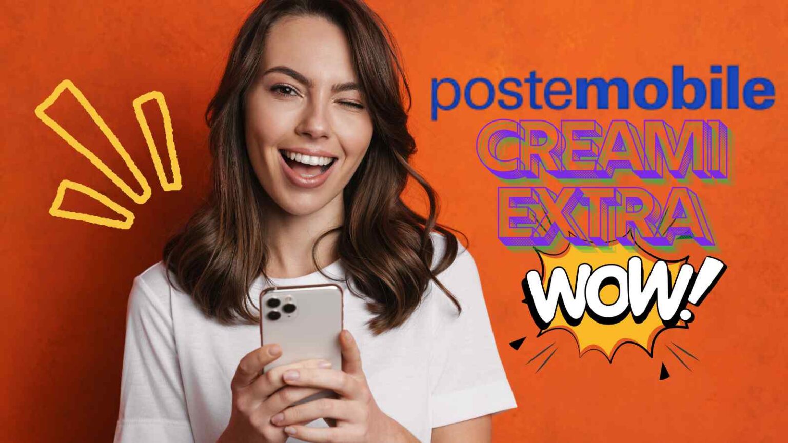 PosteMobile Creami EXTRA WOW 150 offre 150 GB, chiamate illimitate e rete Vodafone a soli 6,99€ al mese online.