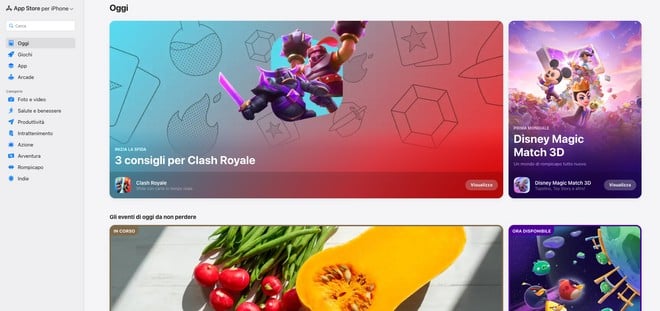 App Store desktop web 