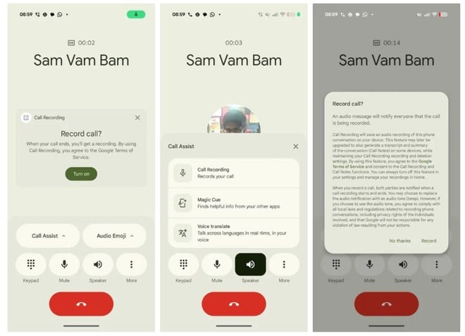 Google Pixel registrazione chiamate Google Pixel registrazione chiamate