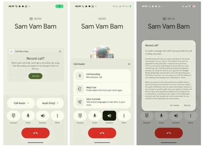 Google Pixel registrazione chiamate Google Pixel registrazione chiamate