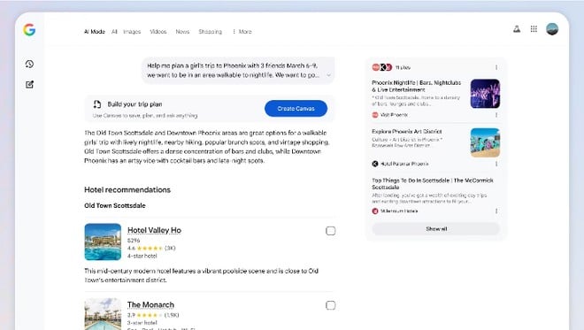 Google AI Mode Offerte sui voli_1 Google AI Mode Offerte sui voli_1