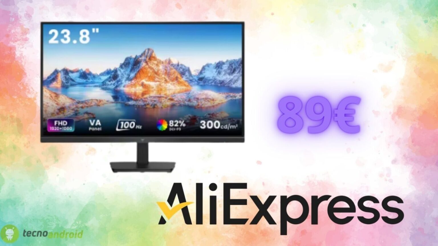Monitor da ufficio a 89 euro: offerta AliExpress da non perdere