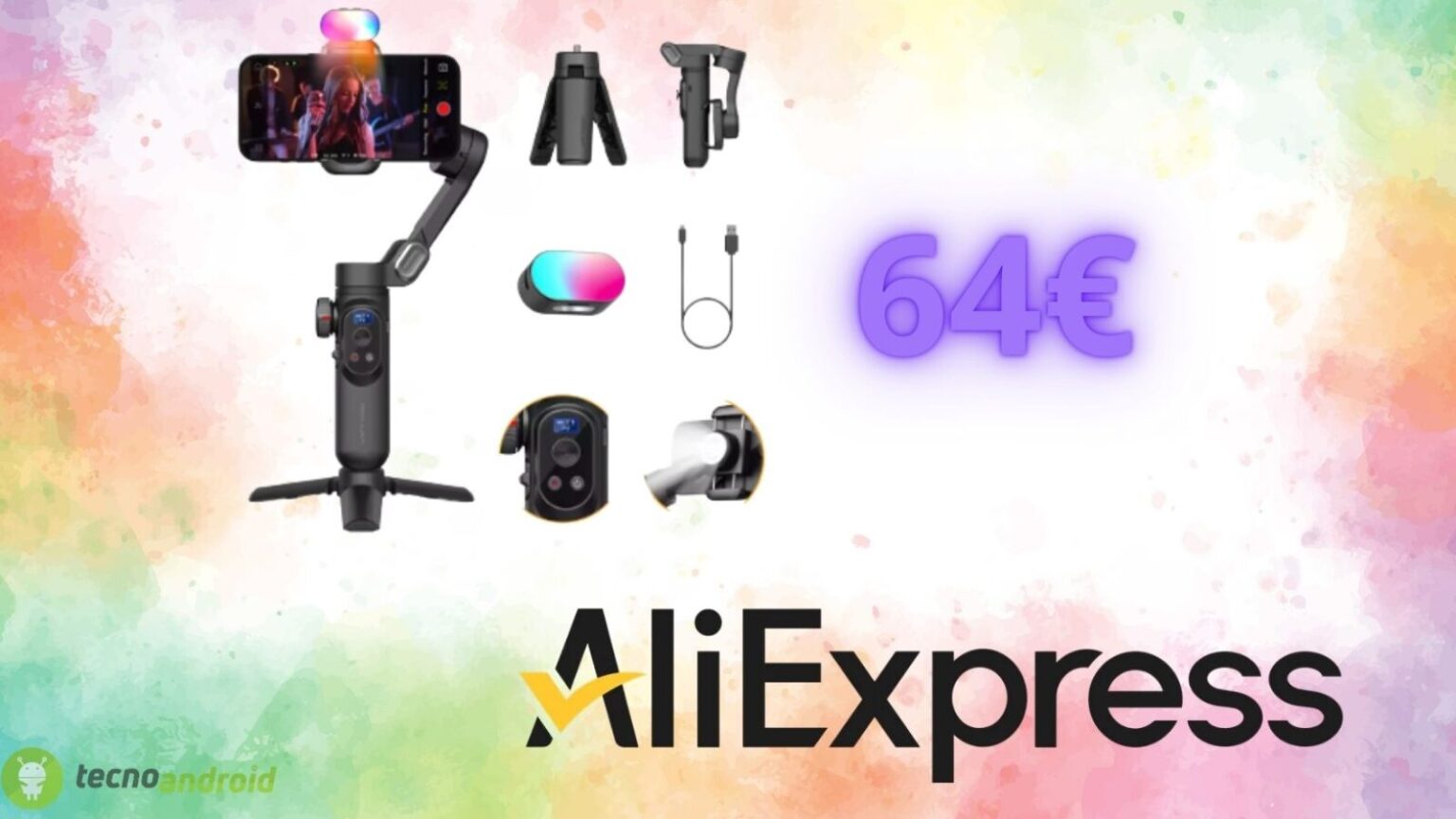 Stabilizzatore per smartphone in offertissima su AliExpress: da comprare subito