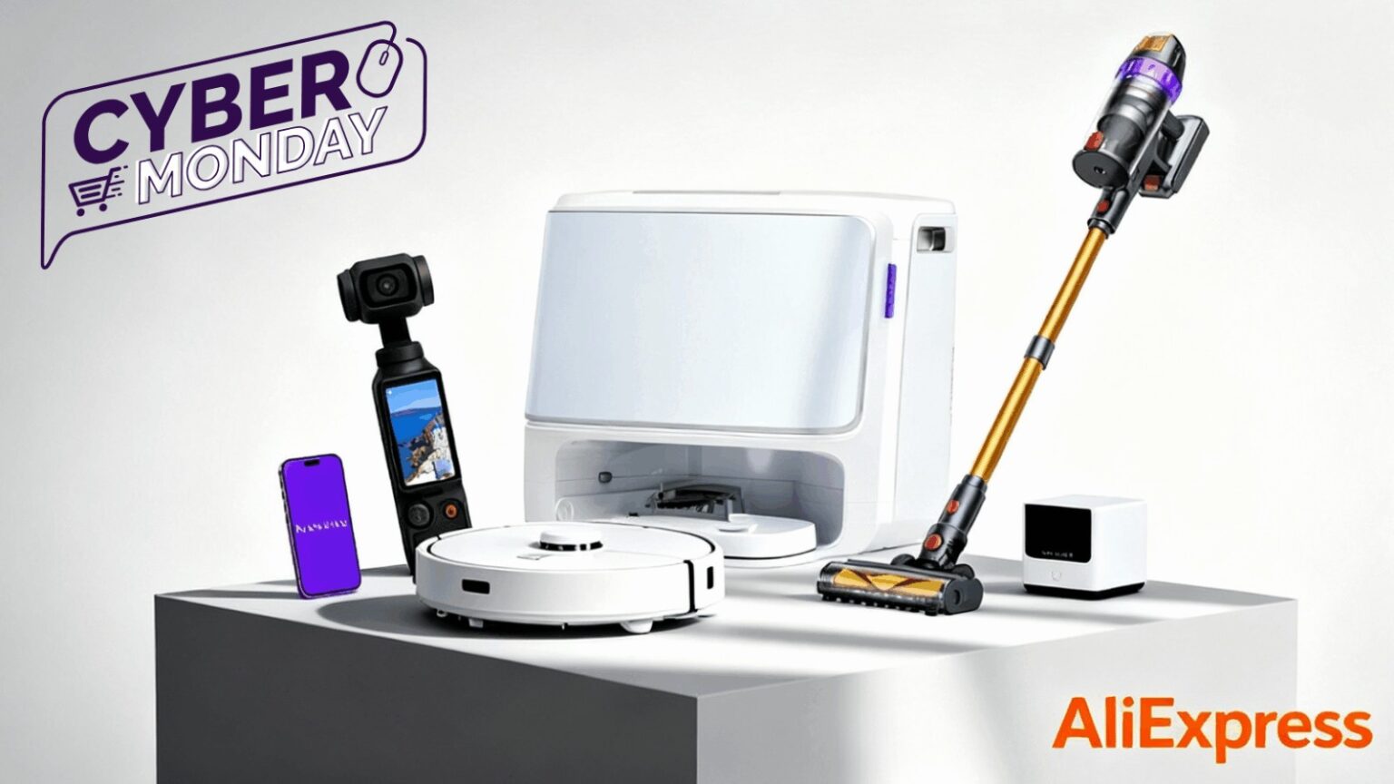 Cyber Monday AliExpress sconti eccezionali su robot aspirapolvere e mini PC