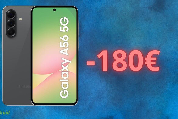 Samsung Galaxy A56 5G è in sconto di quasi 200 euro oggi su Amazon