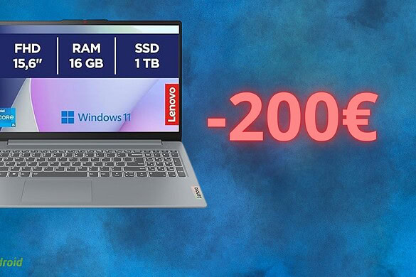 Amazon dimezza il prezzo del notebook Lenovo IdeaPad Slim 3