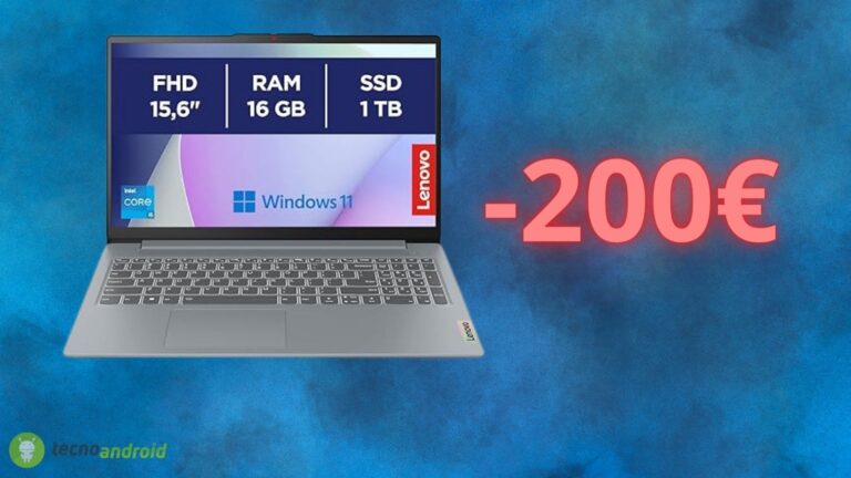 Amazon dimezza il prezzo del notebook Lenovo IdeaPad Slim 3