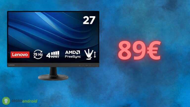 Amazon REGALA uno sconto folle sul Monitor Lenovo: costa solo 89 euro