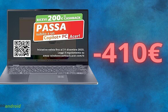 Amazon lancia lo sconto FOLLE: notebook ASUS Swift 14 scontato di 410 euro