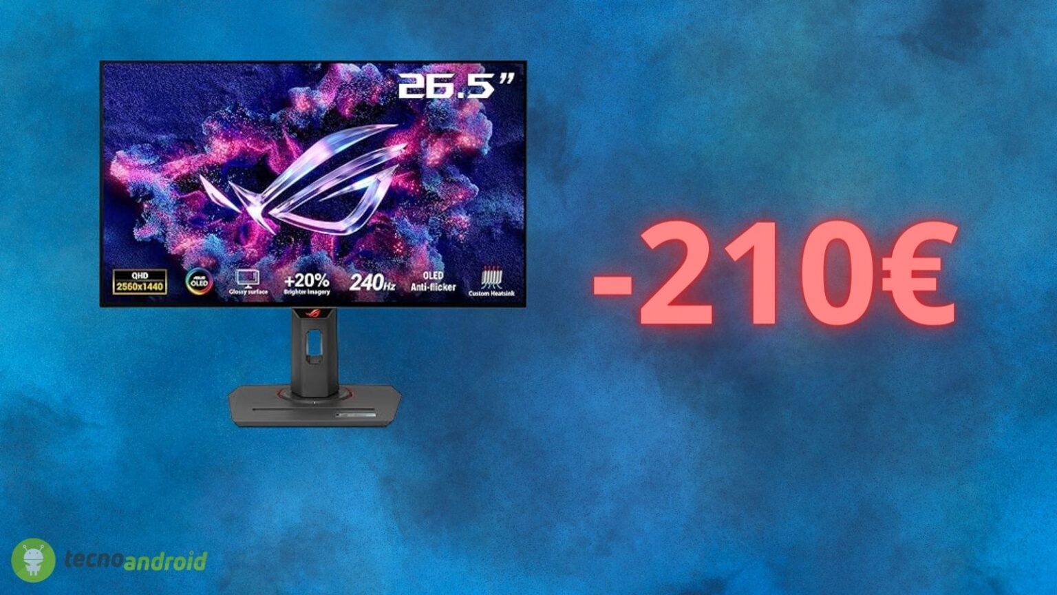 Amazon Black Friday: offerta FOLLE sul monitor da gaming ASUS ROG OLED