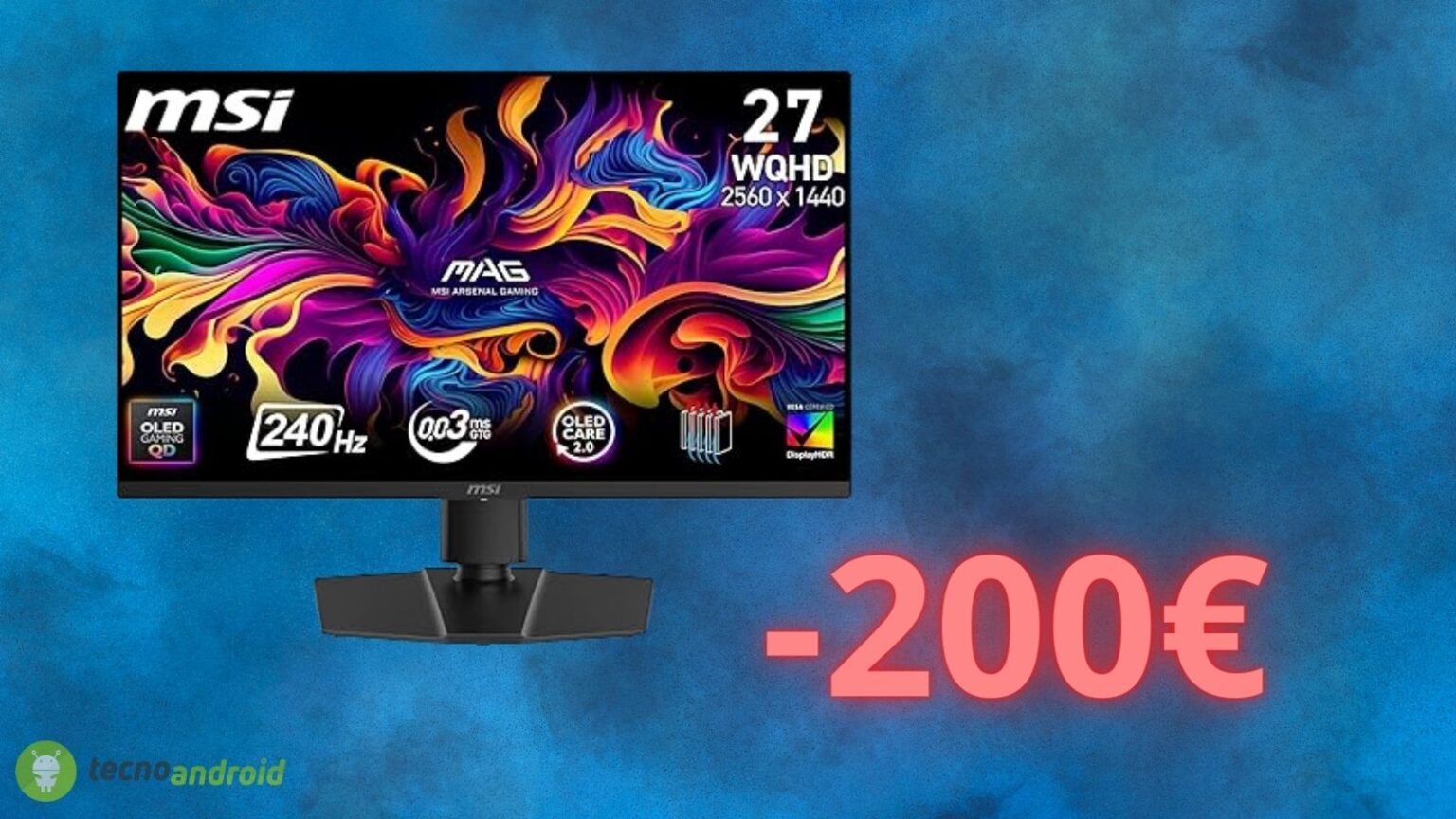 Monitor MSI MAG da gaming con 200 euro di SCONTO per l'Amazon Black Friday