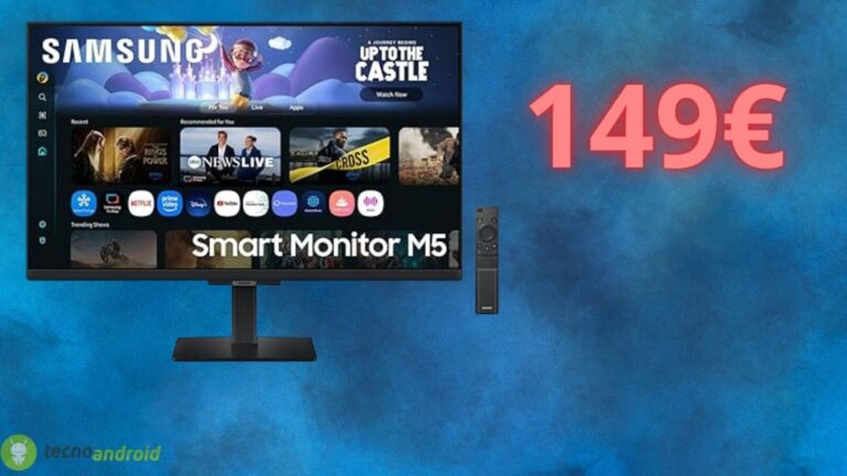 Samsung Smart Monitor M5, prezzo AMAZON BLACK FRIDAY assurdo: costa solo 149 euro