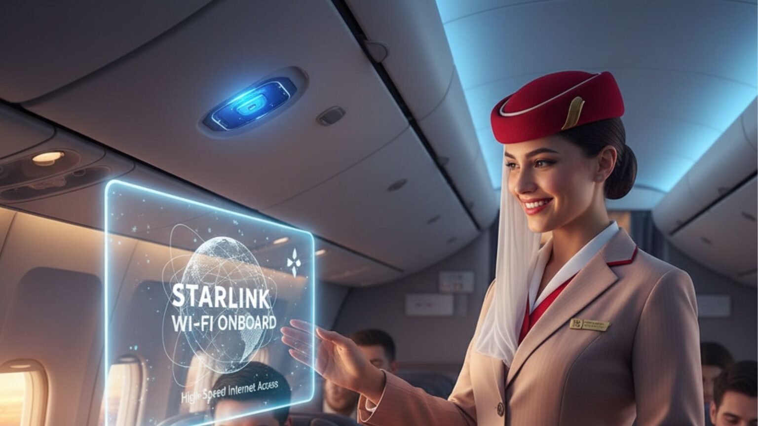 Emirates lancia Starlink su tutta la flotta wide body con Wi Fi ultraveloce per ogni passeggero