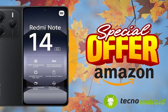 Amazon alza il volume: Redmi Note 14 5G in SCONTO BOMBA ADESSO