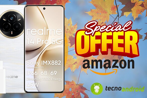 Amazon BOMBA ESPLOSIVA: sconto da urlo su realme 14 Pro 5G