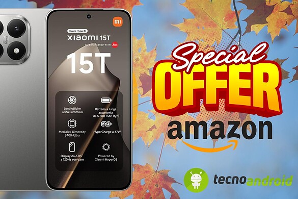 Amazon PROMO PAZZESCA: Xiaomi 15T ora al 23% di SCONTO
