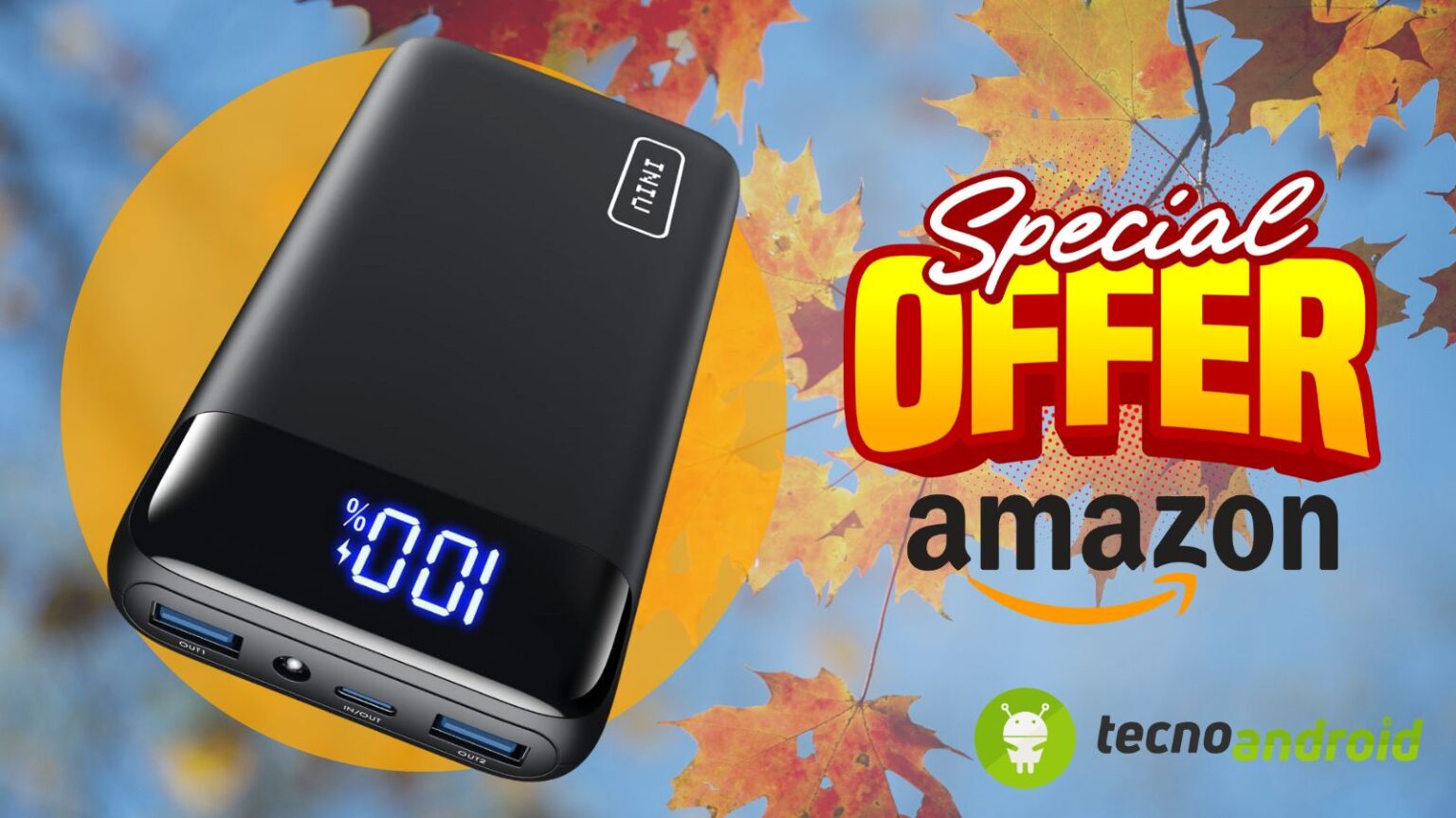 Amazon SUPER FOLLE: Power Bank INIU ad un costo INCREDIBILE