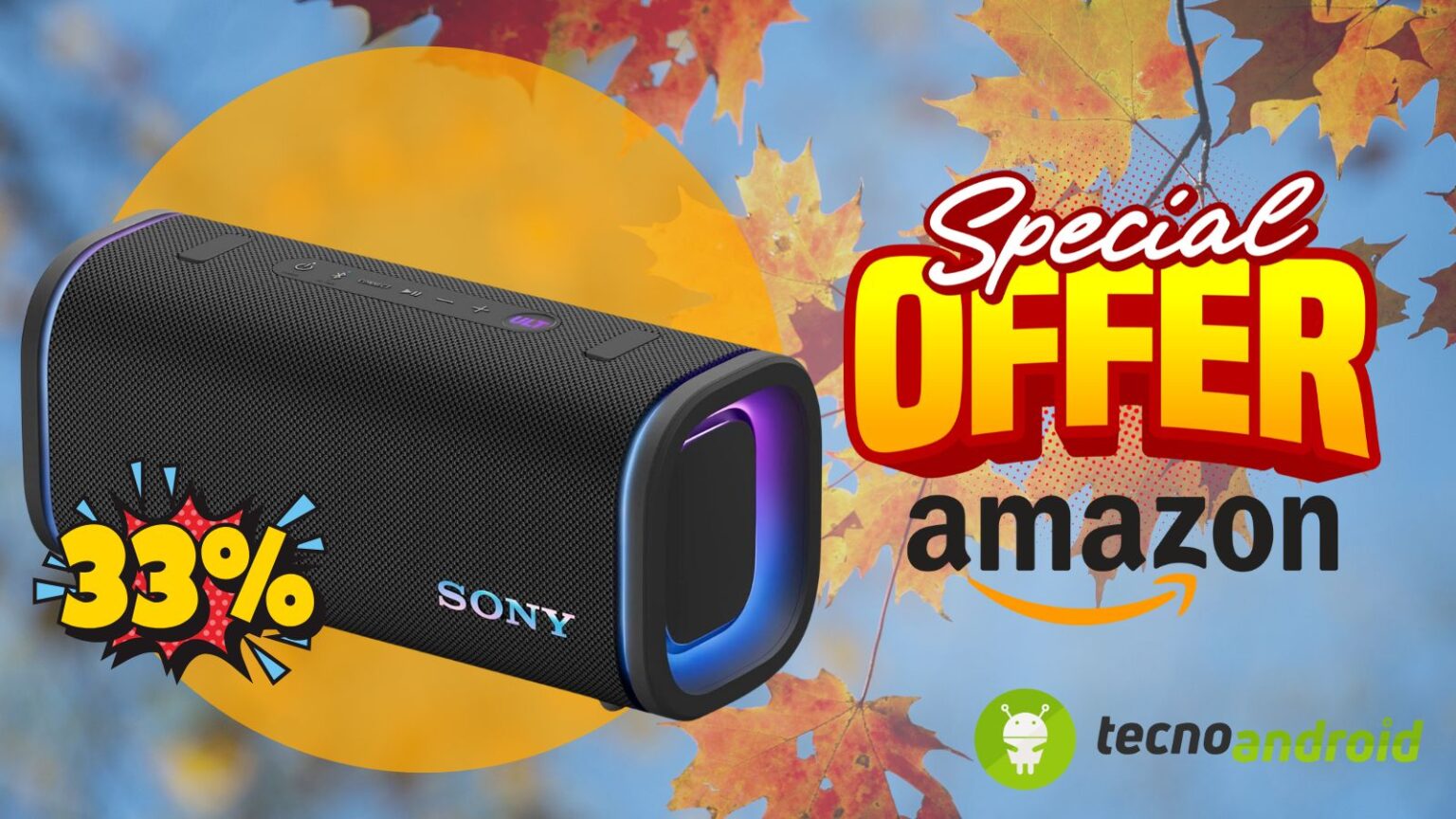 Amazon OFFERTA BOMBA: speaker Sony ULT FIELD 5 adesso al 33% di SCONTO