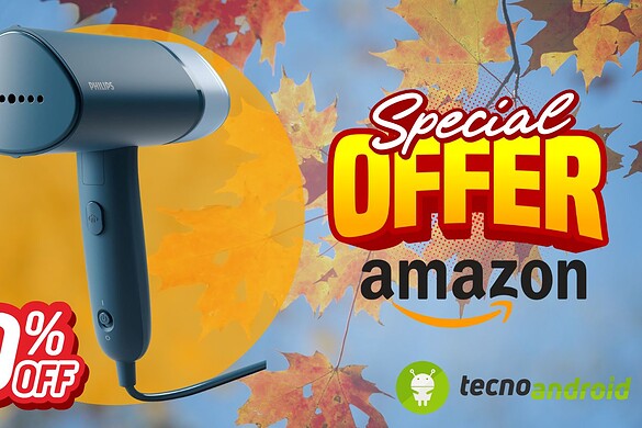 Amazon ti stira la vita: ferro verticale Philips Serie 3000 ora scontato del 40%