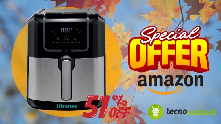 Amazon, un OFFERTA croccante: friggitrice Hisense in esclusiva al -51%