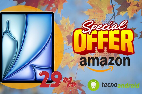 Amazon fa canestro con un’OFFERTA da STRIKE: iPad Air 13″ M2 al -29%