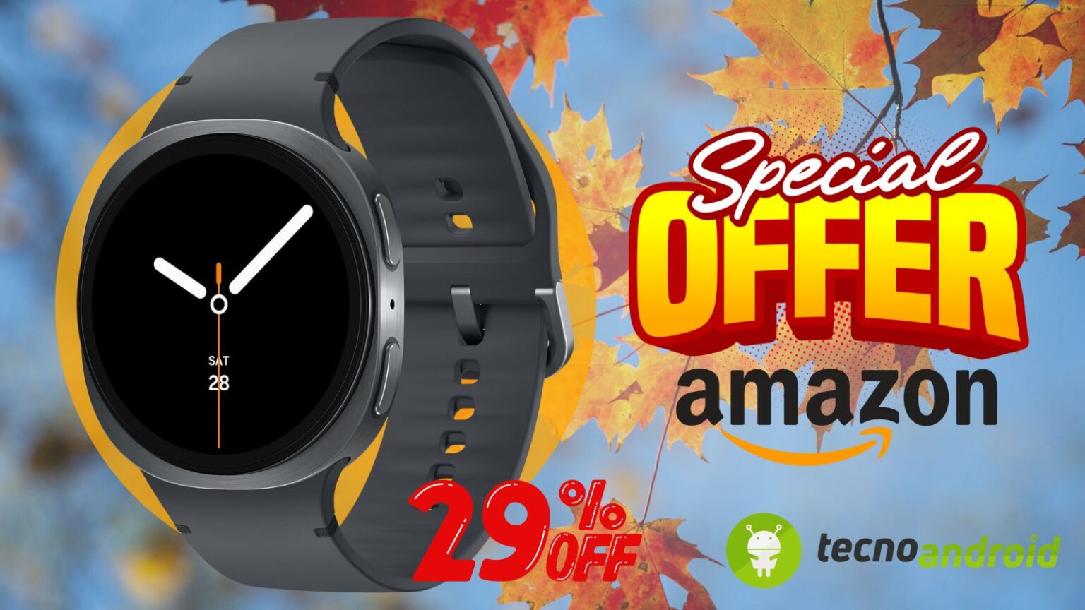 Amazon OFFERTA PAZZESCA: Galaxy Watch8 solo ora al -29% di SCONTO