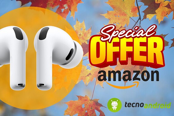Amazon vince sulla concorrenza: AirPods Pro 3 in offerta shock