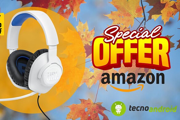 Amazon taglia il prezzo a metà: cuffie JBL Quantum 100P scontate del 50%