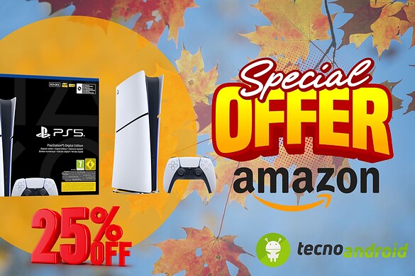 Amazon ti chiama: Playstation 5 Edizione Digitale 825GB ora in OFFERTISSIMA
