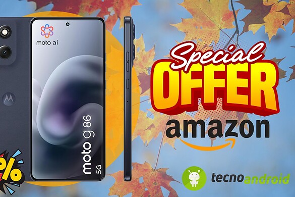 Amazon: MOTO G86 5G 8/256 Spellbound è qui adesso in SCONTO al 47%