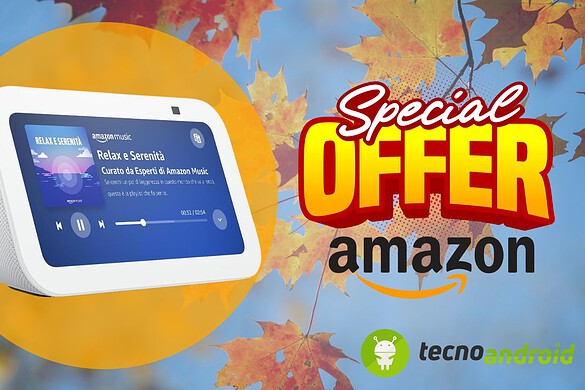 Amazon OFFERTA BOMBA: Echo Show 5 ultimo ad un PREZZO SPETTACOLARE