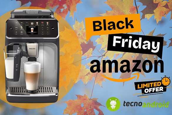 Black Friday ESPLOSIVO con Amazon: in SCONTO la macchina per espresso Philips Serie 5500