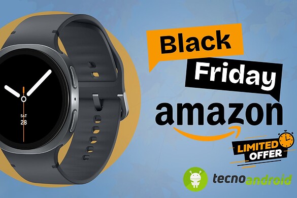 Amazon SUPER SORPRESA per il Black Friday: il Samsung Galaxy Watch8 cala di prezzo