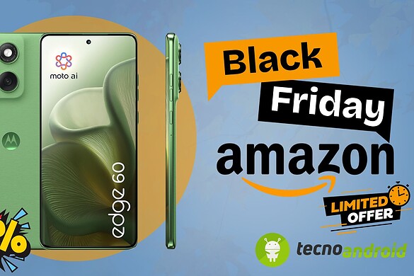 Amazon Black Friday: Motorola Edge 60 con Moto AI in OFFERTA SHOCK
