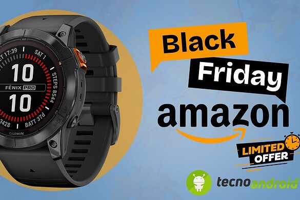 Amazon Cyber Monday: OFFERTA SHOCK sul modello top Garmin fēnix 7X Pro Solar