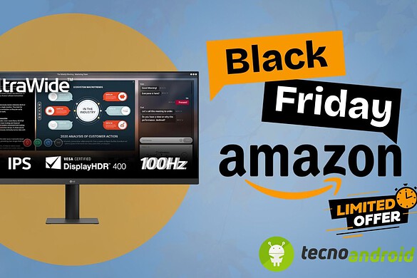 Cyber Monday Amazon: oggi super monitor UltraWide LG ad un prezzo stracciato