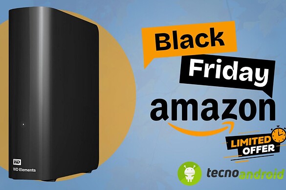Amazon lancia una promo TOP: l’incredibile Hard Disk WD Elements 20TB  in sconto