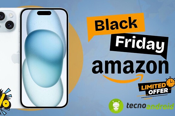 Amazon: iPhone 15 Azzurro a prezzo pazzo per il Black Friday