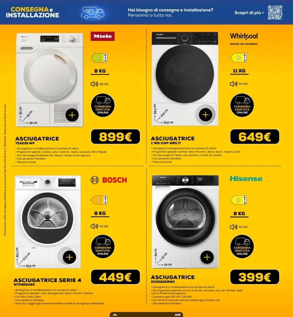 Screenshot volantino black friday euronics