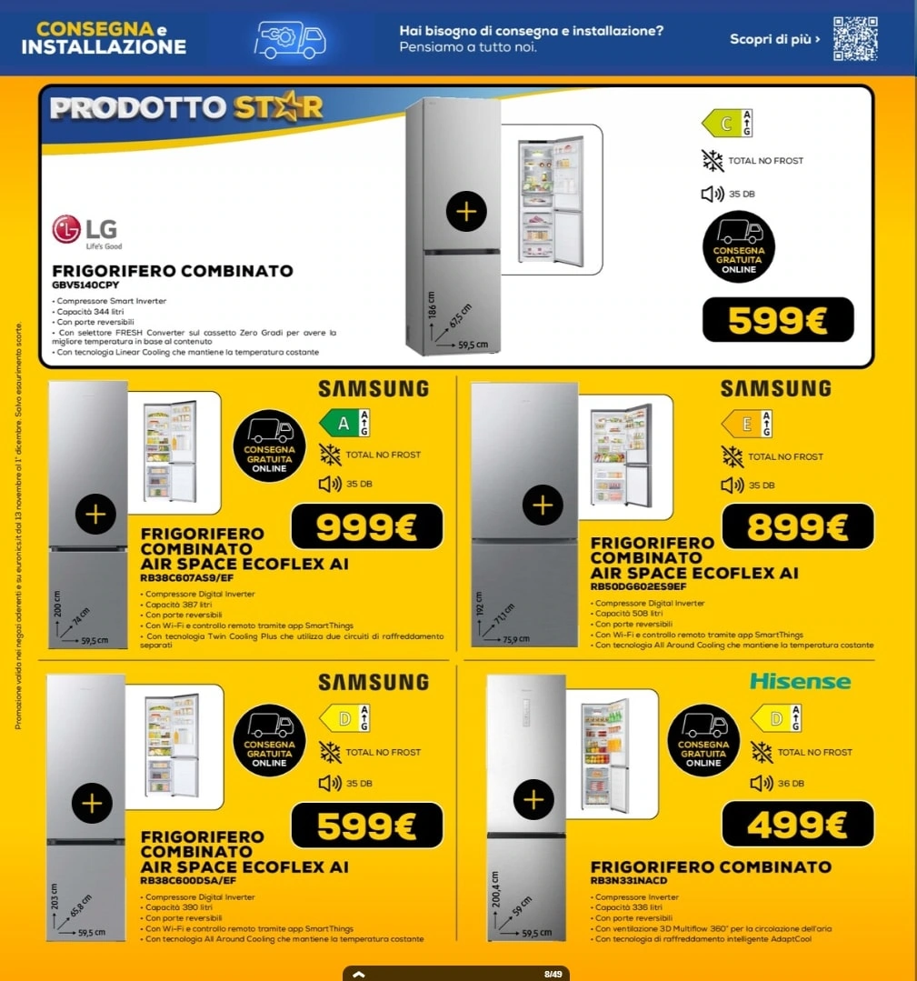 Screenshot volantino black friday euronics